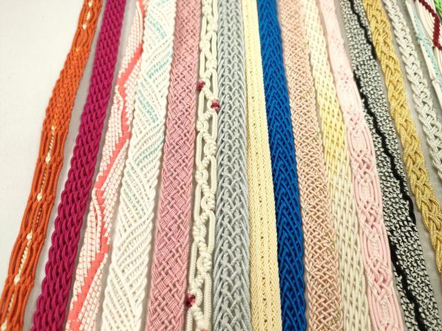 平和屋着物*夏物 和装小物 帯締め20本セット レース織 金銀糸 長尺あり 逸品 CABL2796ju