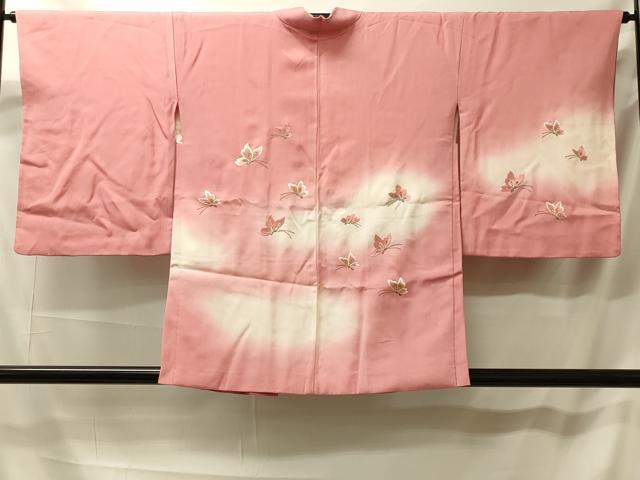 平和屋着物#羽織 刺繍 舞蝶文 暈し染め 金銀糸 正絹 逸品 CABL2803in