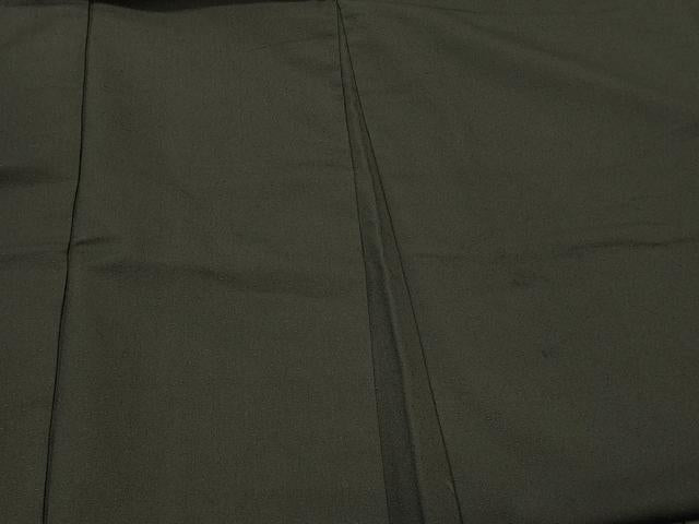平和屋着物#男性 長羽織 紬地 黒地 正絹 逸品 CABL2810in