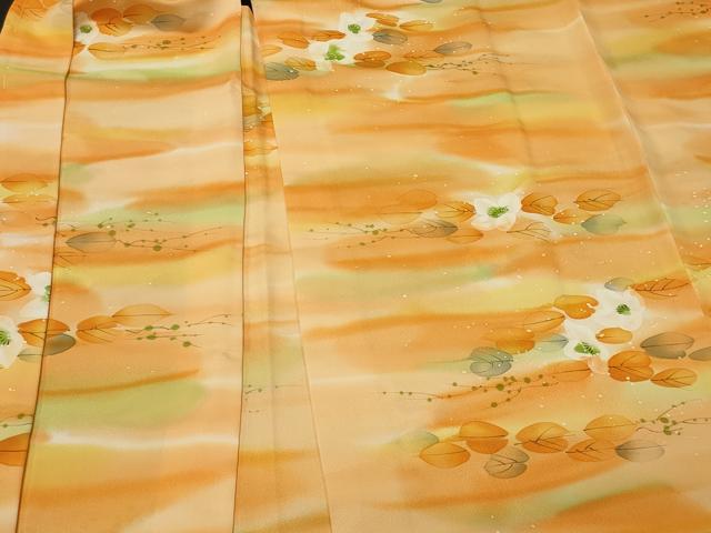 平和屋着物#羽織 手描き 草花文 暈し染め 正絹 逸品 未使用 CABL2815in