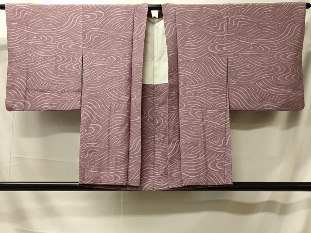 平和屋着物#羽織 ろうけつ染め 流水文 正絹 逸品 CABL2816in