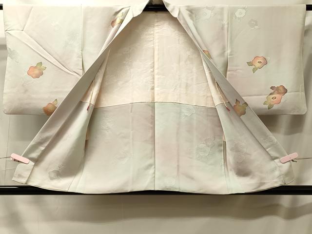 平和屋着物#羽織 刺繍 地紋起こし 草花文 暈し染め 正絹 逸品 CABL2818in
