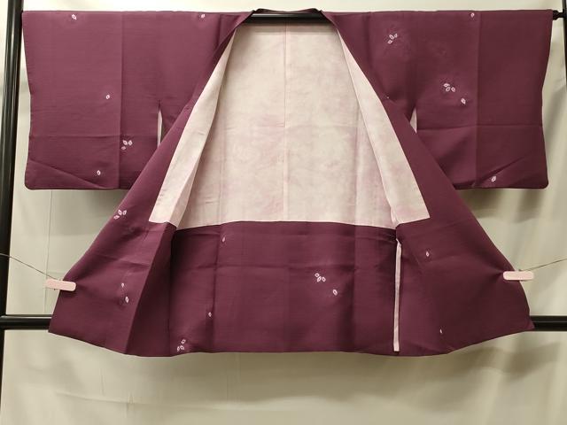平和屋着物#道行コート 絞り 枝花文 正絹 逸品 CABL2821in