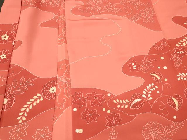 平和屋着物#羽織 草花文 正絹 逸品 CABL2823in