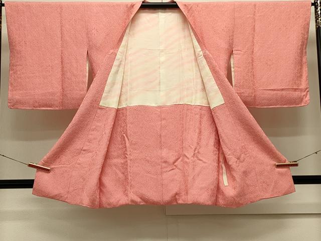 平和屋着物#道行コート 花菱地紋 鈴乃屋扱い 正絹 逸品 CABL2836in