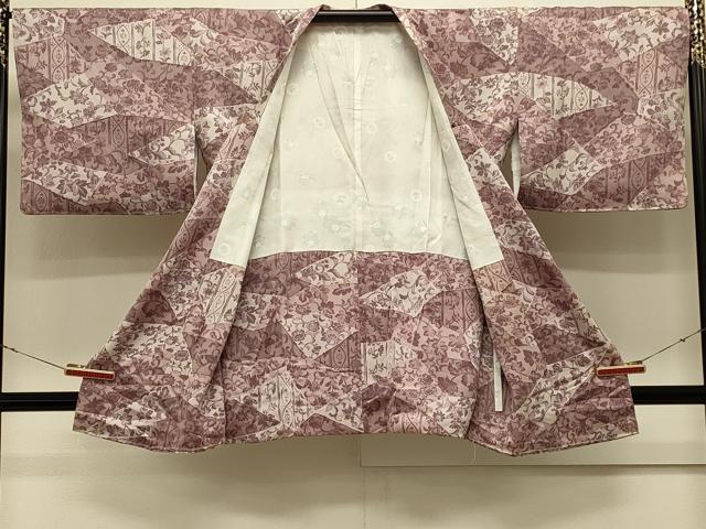 平和屋着物#道行コート 更紗花唐草文 正絹 逸品 未使用 CABL2837in