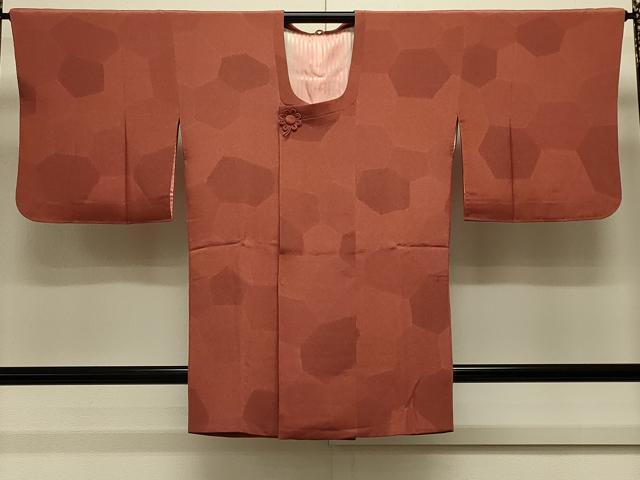 平和屋着物#道行コート 変わり亀甲文 鬼しぼ縮緬 正絹 逸品 CABL2859in