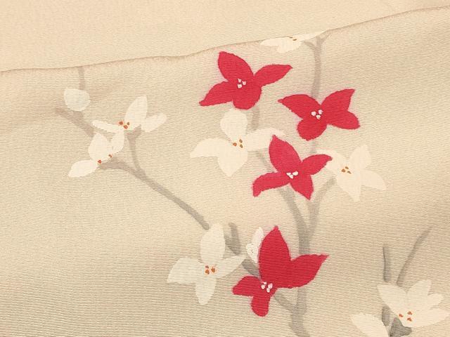 平和屋着物#羽織 枝花文 正絹 逸品 未使用 CABL2863in