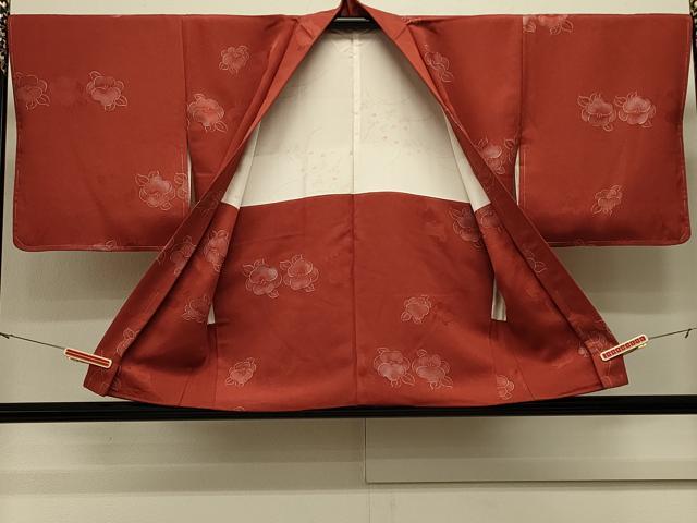 平和屋着物#羽織 地紋起こし 草花文 正絹 逸品 未使用 CABL2867in