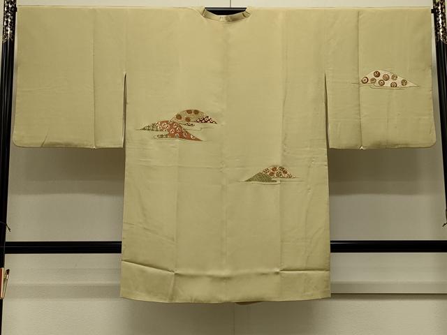 平和屋着物#中国三大刺繍 相良刺繍 総刺繍 道行コート 遠山吉祥文 金糸 ロング丈 正絹 逸品 CABL2885in