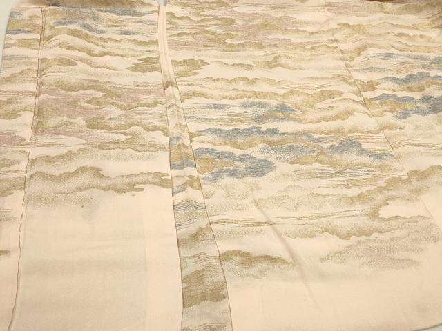 平和屋着物#羽織 寿光織 雲重ね文 金糸 正絹 逸品 CABL2892in