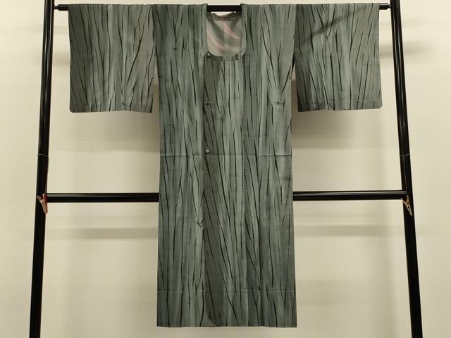 平和屋着物#道行コート 雨コート 単衣 竜巻絞り ロング丈 正絹 逸品 CABL2901in