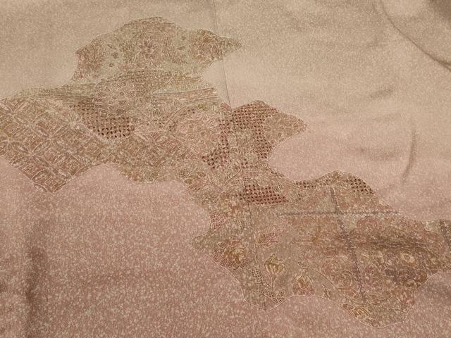 平和屋着物#中国三大刺繍 スワトウ刺繍 道行コート 吉祥花文 暈し染め 鈴乃屋扱い 正絹 逸品 CABL2917in