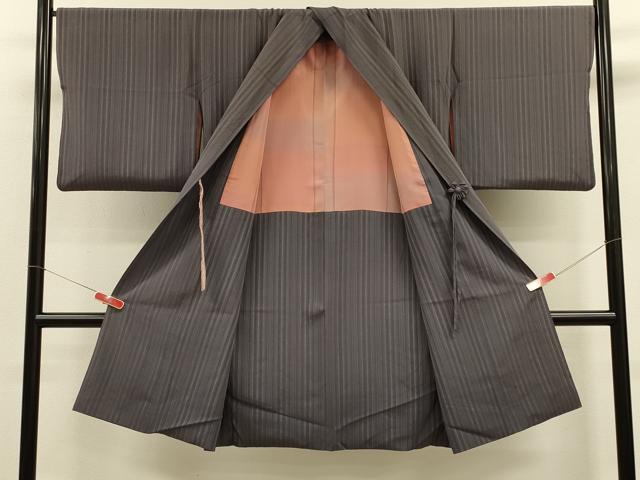 平和屋着物#こむさでもーど・COMME CA DU MODE 道中着 間道 ロング丈 正絹 逸品 CABL2923in