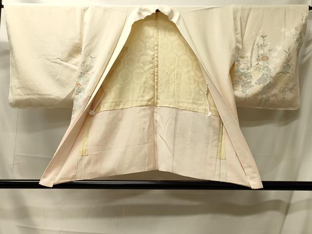 平和屋着物#羽織 寿光織 雲取り草花文 暈し染め 金糸 正絹 逸品 CABL2946in