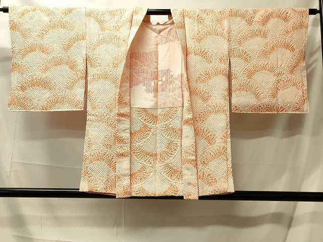 平和屋着物#羽織 総絞り 青海波文 正絹 逸品 未使用 CABL2952in
