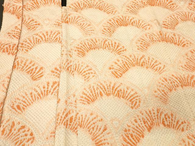 平和屋着物#羽織 総絞り 青海波文 正絹 逸品 未使用 CABL2952in