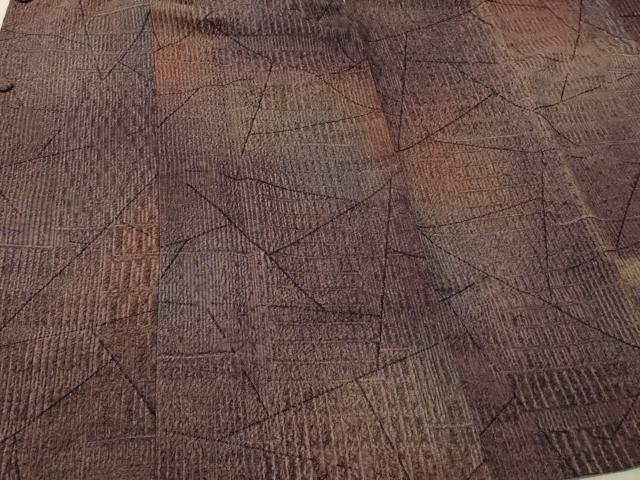 平和屋着物#道行コート 幾何学文様 暈し染め 正絹 逸品 CABL2992in