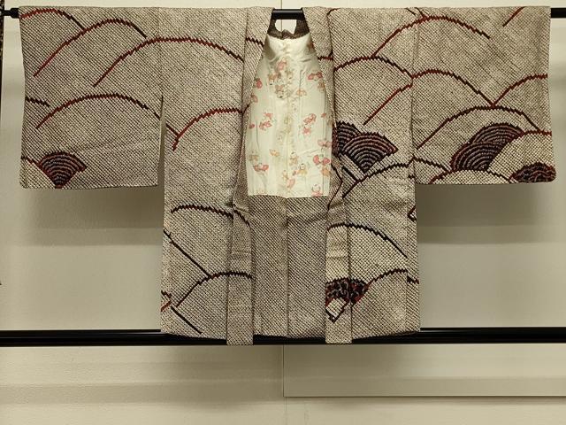 平和屋着物#羽織 総絞り 青海波文 正絹 逸品 未使用 CABL3017in