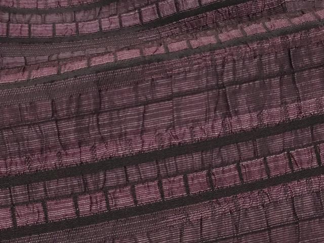 平和屋着物#道行コート 横段文 小田急百貨店扱い 正絹 逸品 CABL3021in