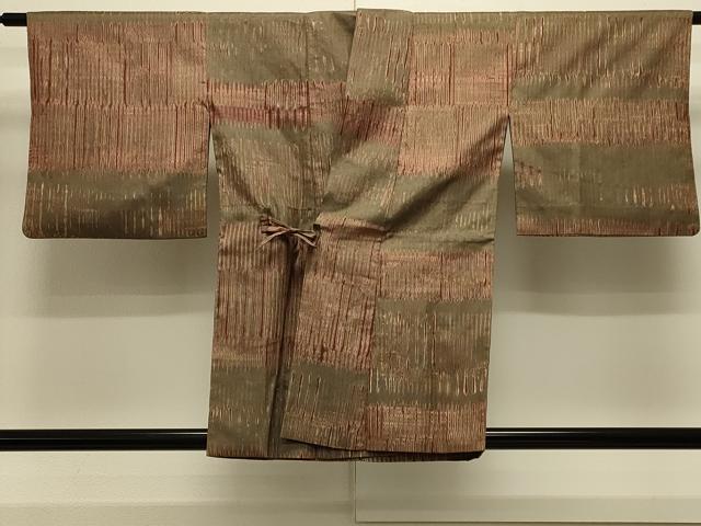 平和屋着物#道中着 杢目文様 正絹 逸品 CABL3022in