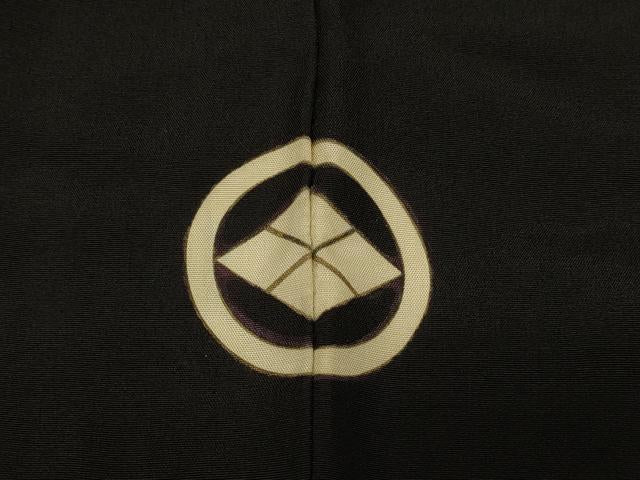 平和屋着物#男性 羽織 黒紋付き 正絹 逸品 CABL3028in