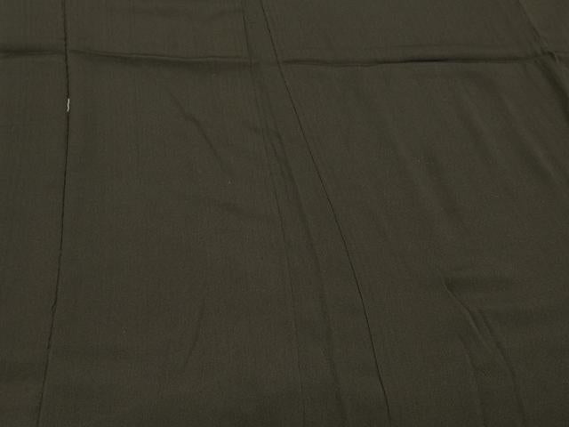 平和屋着物#長羽織 黒地 正絹 逸品 CABL3032in