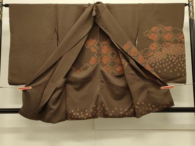 平和屋着物#羽織 仮絵羽 総絞り 松皮菱文 正絹 逸品 未使用 CABL3058in