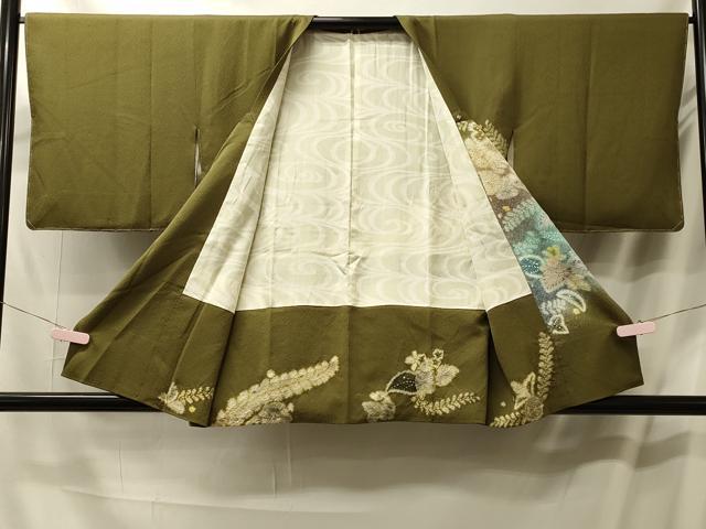 平和屋着物#道行コート 絞り 辻が花 金銀彩 正絹 逸品 未使用 CABL3068in