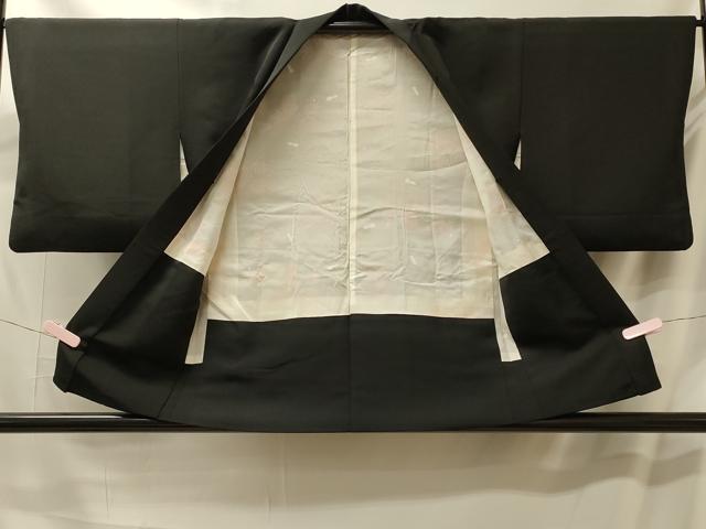 平和屋着物#羽織 舞桜文 乱菊 黒地 金彩 正絹 逸品 CABL3075in