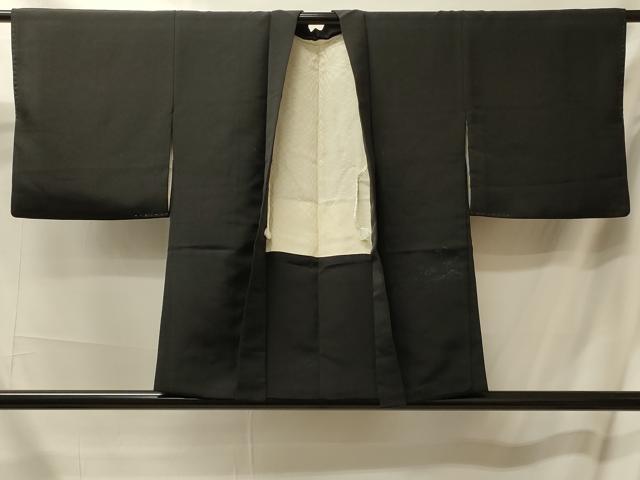平和屋着物#羽織 流水風景文 黒地 正絹 逸品 CABL3078in