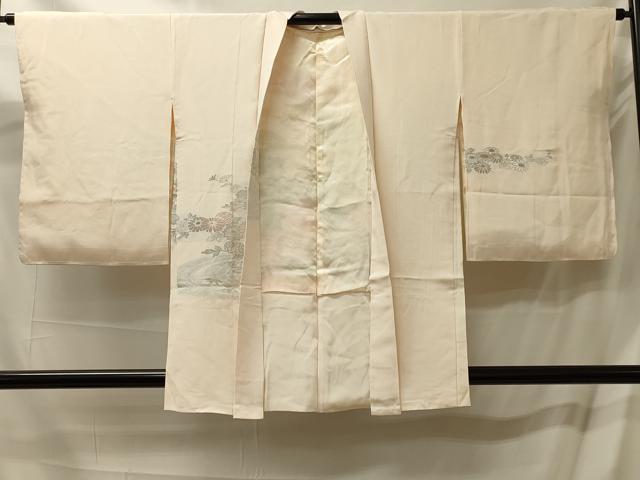 平和屋着物#羽織 寿光織 流水草花文 金銀糸 正絹 逸品 CABL3086in