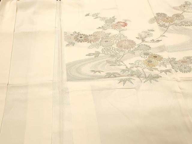平和屋着物#羽織 寿光織 流水草花文 金銀糸 正絹 逸品 CABL3086in