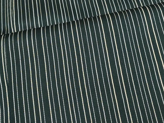 平和屋着物#道行コート 雨コート 単衣 縞 ロング丈 正絹 逸品 CABL3095in