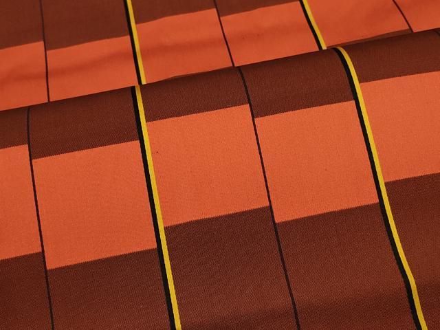 平和屋着物#道行コート 雨コート 単衣 変わり格子 ロング丈 正絹 逸品 CABL3101in
