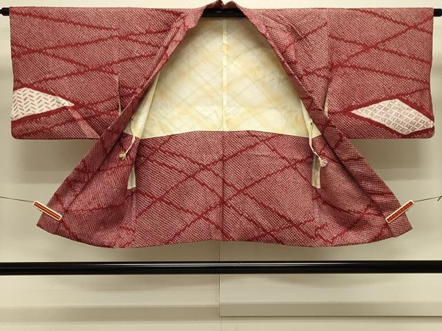平和屋着物#羽織 絞り 青海波菊唐草文 正絹 逸品 CABL3124in