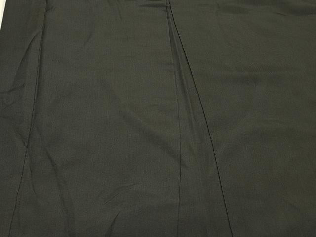平和屋着物#男性 長羽織 黒紋付き 正絹 逸品 CABL3127in
