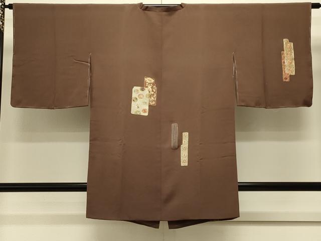 平和屋着物#道行コート 総刺繍 短冊花文 金糸 正絹 逸品 未使用 CABL3142in