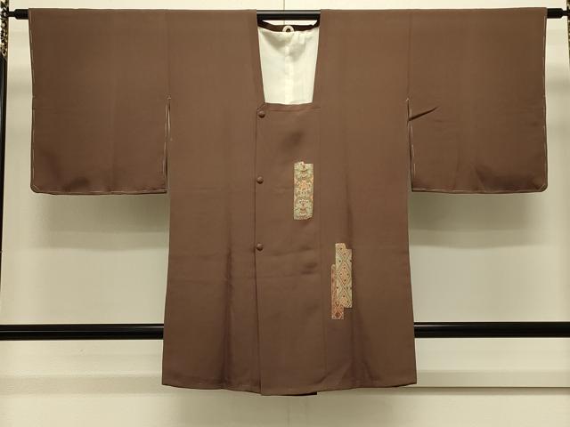 平和屋着物#道行コート 総刺繍 短冊花文 金糸 正絹 逸品 未使用 CABL3142in