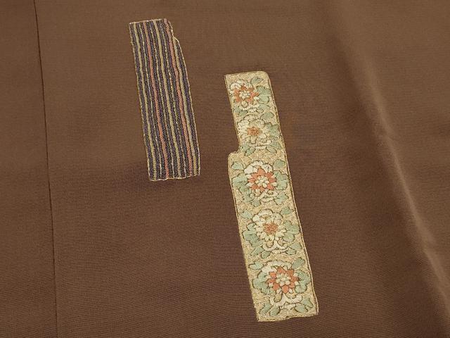 平和屋着物#道行コート 総刺繍 短冊花文 金糸 正絹 逸品 未使用 CABL3142in