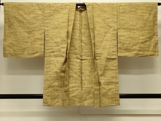 平和屋着物#羽織 紬地 単衣 横段文 正絹 逸品 未使用 CABL3147in