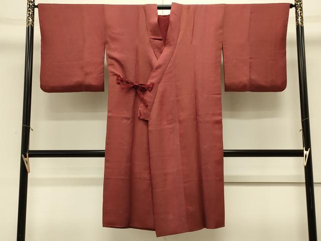 平和屋着物#道中着 霞蔦の葉地紋 暈し染め ロング丈 正絹 逸品 CABL3148in