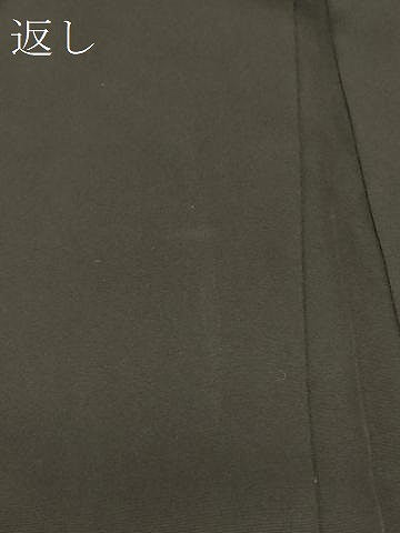 平和屋着物#男性 長羽織 黒紋付き 正絹 逸品 CABL3151in
