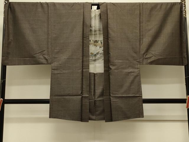 平和屋着物#男性 本場大島紬 羽織 100亀甲 総詰め キングサイズ 正絹 逸品 CABL3152in