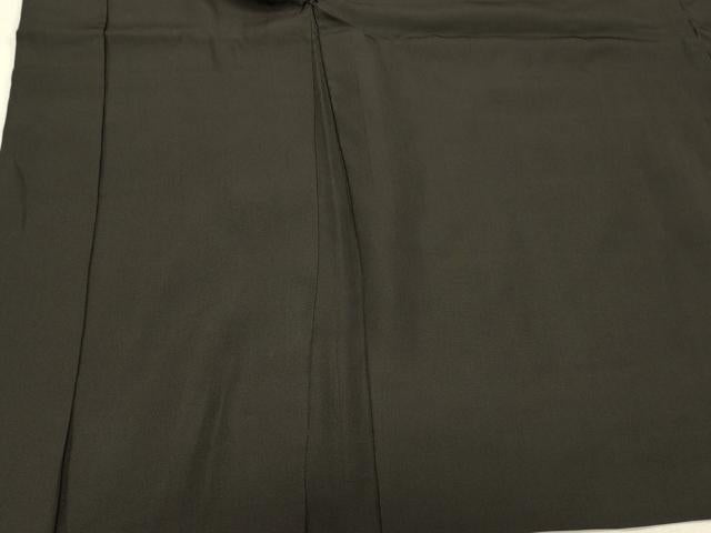 平和屋着物#男性 長羽織 黒紋付き 正絹 逸品 CABL3154in