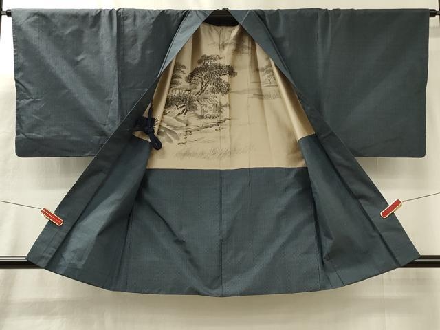 平和屋着物#男性 本場大島紬 羽織 100亀甲 総詰め 正絹 逸品 CABL3169in