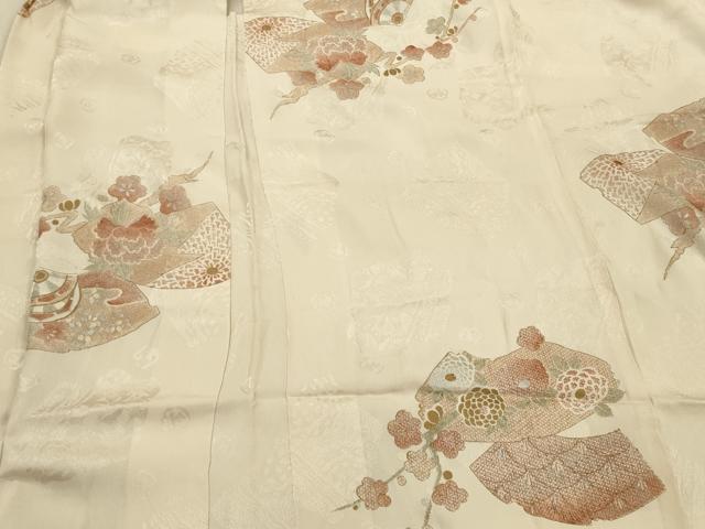 平和屋着物#羽織 地紙枝梅文 金銀彩 正絹 逸品 CABL3175in