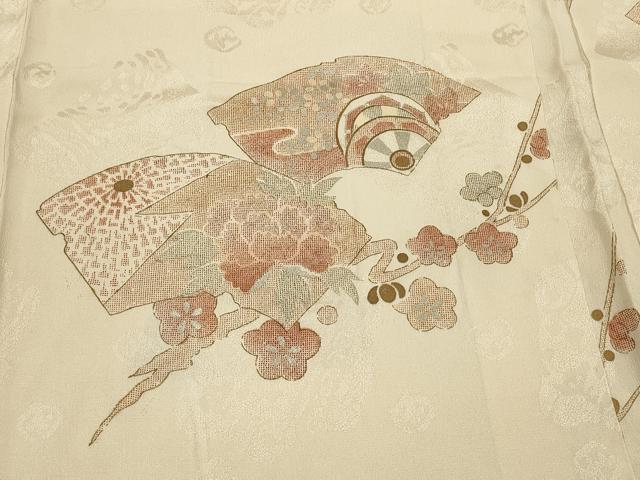 平和屋着物#羽織 地紙枝梅文 金銀彩 正絹 逸品 CABL3175in