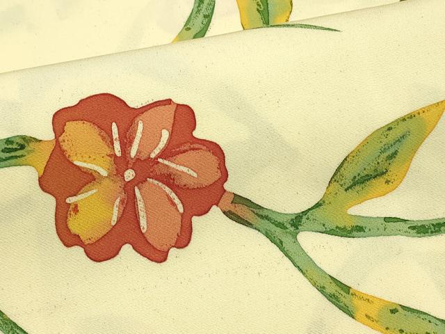平和屋着物#羽織 ろうけつ染め 枝花文 正絹 逸品 未使用 CABL3196in