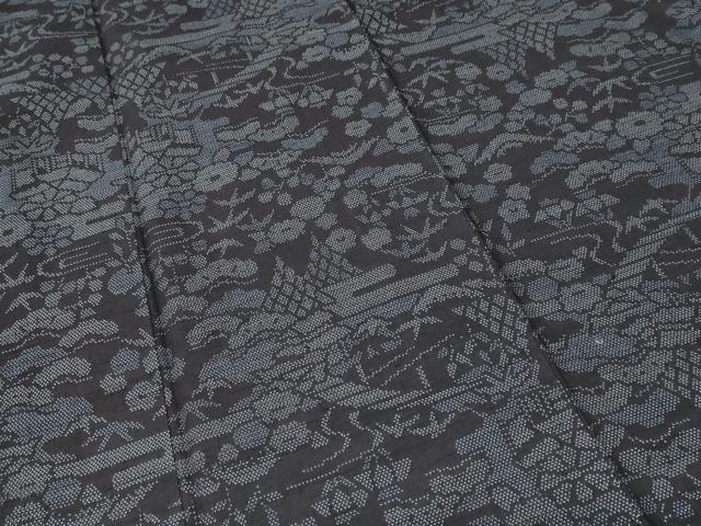平和屋着物■上質な小紋 松竹梅風景文 正絹 逸品 CABL3201ev